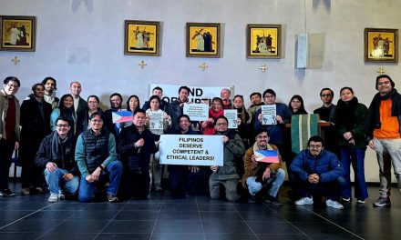 Pinoy students at world’s oldest Catholic university protest corruption in Philippines