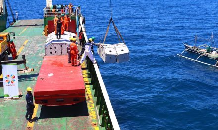 Church, partners install artificial reefs off Cebu to boost fish stocks