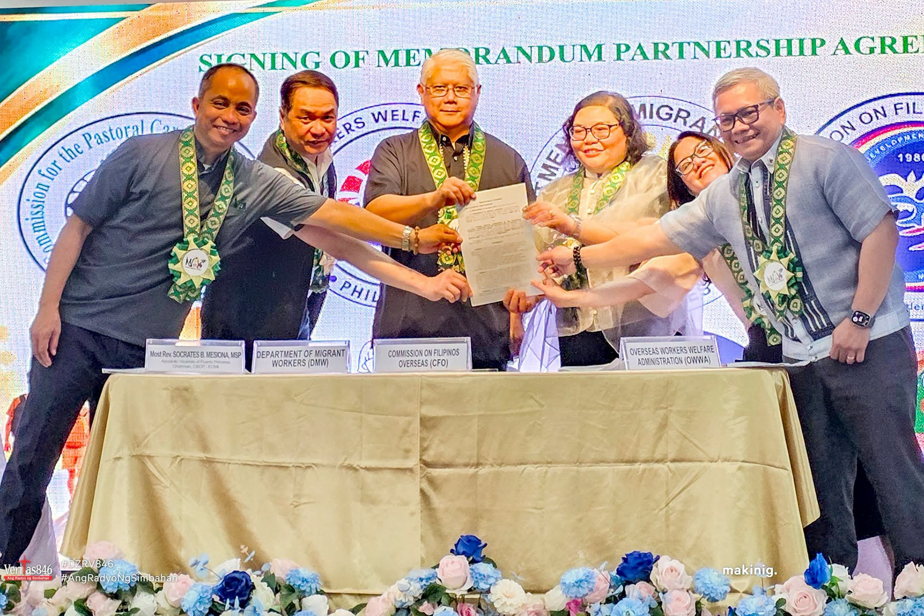 Church teams with gov’t agencies to support OFWs, families