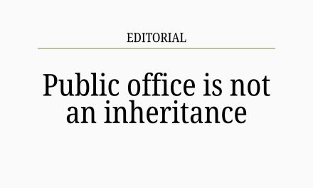 Public office is not an inheritance